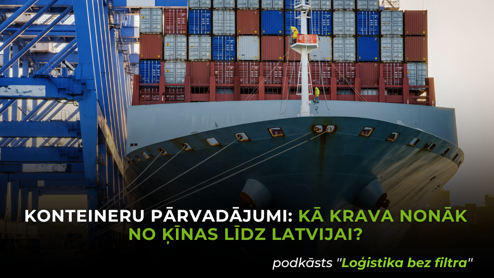 Konteineru pārvadājumi: kā krava nonāk no Ķīnas līdz Latvijai?